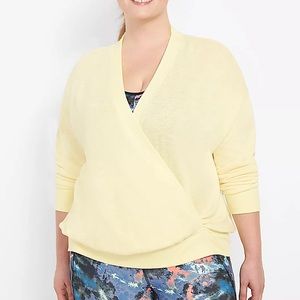 Long sleeeve surpluses neckline